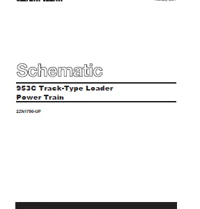 EN CAT Track-Type Loader 953C POWER TRAIN   Electric Schematic Manual - PDF DOWNLOAD