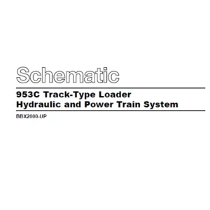 EN CAT Track-Type Loader 953C Power Train Hydraulic Schematic  Manual - PDF DOWNLOAD