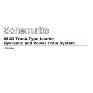 EN CAT Track-Type Loader 953D Power Train Hydraulic Schematic Manual - PDF DOWNLOAD