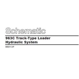 EN CAT Track-Type Loader 963C  Hydraulic Schematic  Manual - PDF DOWNLOAD