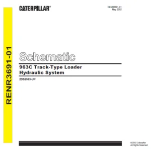 EN CAT Track-Type Loader 963C  Hydraulic Schematic Manual  - PDF DOWNLOAD