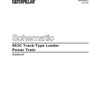 EN CAT Track-Type Loader 963C POWER TRAIN   Electric Schematic Manual - PDF DOWNLOAD