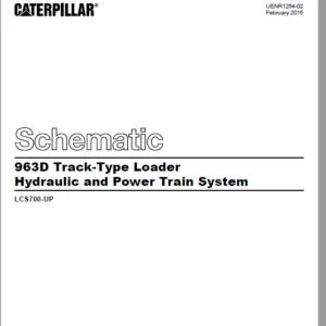 EN CAT Track-Type Loader 963D Power Train  Hydraulic Schematic  Manual  - PDF DOWNLOAD
