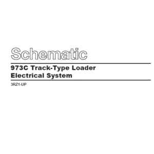 EN CAT Track-Type Loader 973C  Electric Schematic Manual - PDF DOWNLOAD