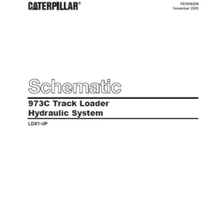 EN CAT Track-Type Loader 973C Hydraulic Schematic  Manual - PDF DOWNLOAD