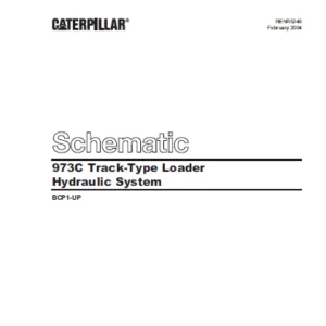 EN CAT Track-Type Loader 973C  Hydraulic Schematic  Manual - PDF DOWNLOAD