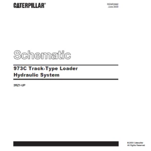 EN CAT Track-Type Loader 973C  Hydraulic Schematic Manual - PDF DOWNLOAD