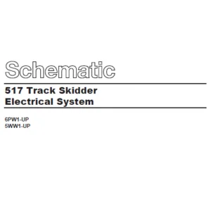 EN CAT Track-Type Skidder 517 Electrical System Electric Schematic  Manual - PDF DOWNLOAD
