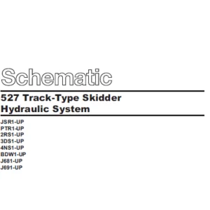 EN CAT Track-Type Skidder 527 Hydraulic System Schematic Manual - PDF DOWNLOAD