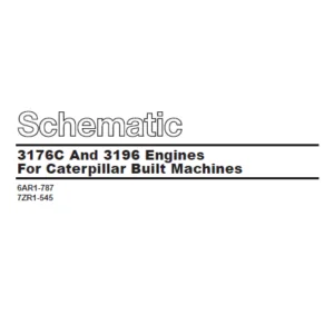EN CAT Track Type Tractor  3176C And 3196 Engines For Caterpillar Built Machines Schematic Manual - PDF DOWNLOAD