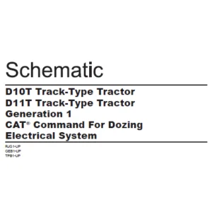 EN CAT Track Type Tractor D10T D11T 1 CAT Comm For Dozing Electrical System  Schematic Manual - PDF DOWNLOAD