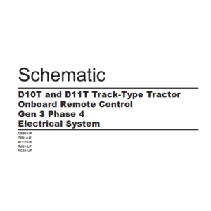EN CAT Track Type Tractor D10T D11T 3 Phase 4 Electrical System  Schematic Manual - PDF DOWNLOAD