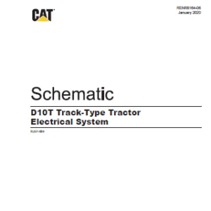 EN CAT Track Type Tractor D10T Electrical System Schematic Manual - PDF DOWNLOAD