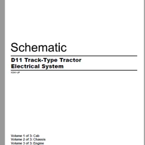 EN CAT Track Type Tractor D11 Electrical System  Schematic Manual - PDF DOWNLOAD