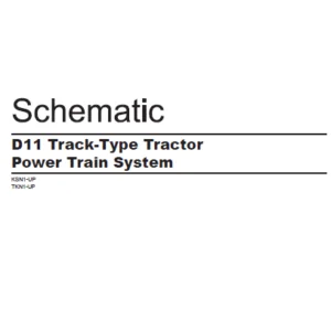 EN CAT Track Type Tractor D11 Track-Type Tractor Power Train System  Schematic Manual - PDF DOWNLOAD