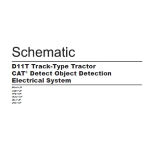 EN CAT Track Type Tractor D11T CAT® Detect Object Detection Electrical System Schematic Manual - PDF DOWNLOAD