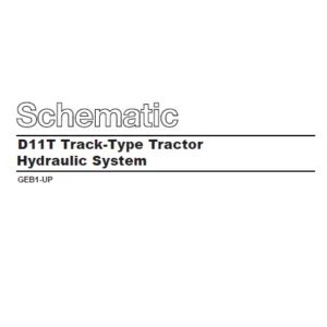 EN CAT Track Type Tractor D11T Hydraulic System  Schematic Manual - PDF DOWNLOAD