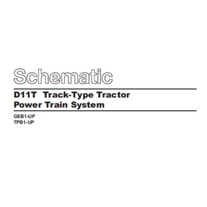 EN CAT Track Type Tractor D11T Power Train System Schematic  Manual - PDF DOWNLOAD