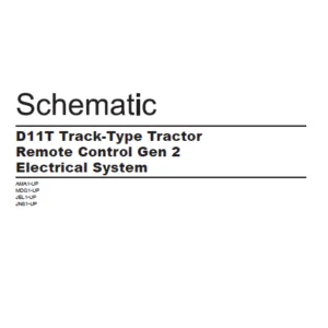 EN CAT Track Type Tractor D11T Remote Control Gen 2 Electrical System Schematic Manual - PDF DOWNLOAD
