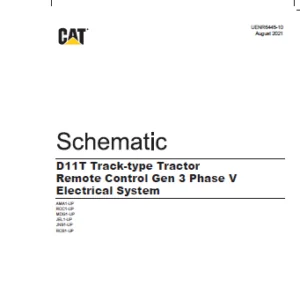 EN CAT Track Type Tractor D11T  V Electrical System  Schematic Manual - PDF DOWNLOAD