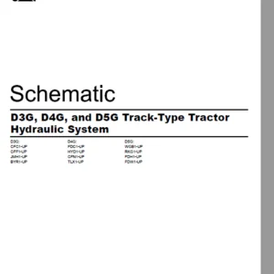 EN CAT Track Type Tractor D3G D4G D5G Hydraulic System  Schematic Manual - PDF DOWNLOAD
