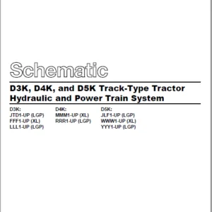 EN CAT Track Type Tractor D3K D4K D5K Hydraulic Power Train System  Schematic Manual - PDF DOWNLOAD