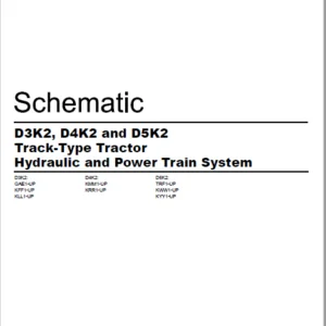 EN CAT Track Type Tractor D3K2 D4K2 D5K2 Hydraulic Power Train System  Schematic Manual - PDF DOWNLOAD