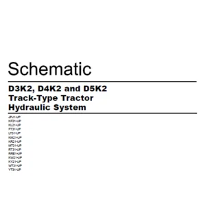 EN CAT Track Type Tractor D3K2 D4K2 D5K2 Hydraulic System Schematic Manual - PDF DOWNLOAD