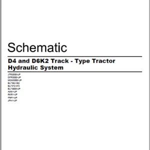 EN CAT Track Type Tractor D4 D6K2 Hydraulic System Schematic Manual  - PDF DOWNLOAD