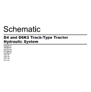 EN CAT Track Type Tractor D4 D6K2 Hydraulic System  Schematic Manual - PDF DOWNLOAD