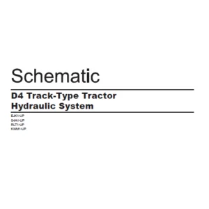 EN CAT Track Type Tractor D4 Hydraulic System  Schematic Manual - PDF DOWNLOAD