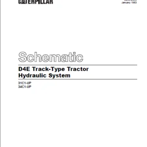 EN CAT Track Type Tractor D4E Hydraulic System  Schematic Manual - PDF DOWNLOAD