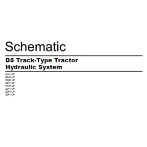EN CAT Track Type Tractor D5 Hydraulic System Schematic Manual - PDF DOWNLOAD