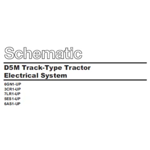 EN CAT Track Type Tractor D5M Electrical System  Schematic Manual  - PDF DOWNLOAD