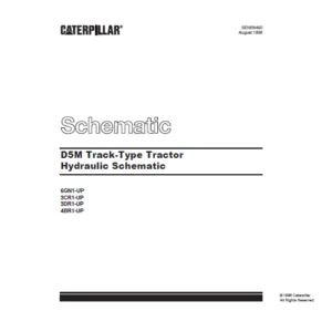 EN CAT Track Type Tractor D5M TRACK-TYPE TRACTOR HYDRAULIC SCHEMATIC MANUAL - PDF DOWNLOAD