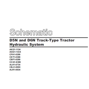 EN CAT Track Type Tractor D5N D6N Hydraulic System Schematic Manual - PDF DOWNLOAD
