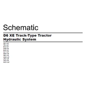 EN CAT Track Type Tractor D6 XE Hydraulic System  Schematic Manual - PDF DOWNLOAD