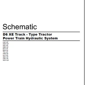 EN CAT Track Type Tractor D6 XE Power Train Hydraulic System  Schematic Manual - PDF DOWNLOAD
