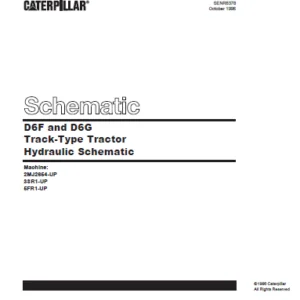 EN CAT Track Type Tractor D6F AND D6G HYDRAULIC SCHEMATIC Manual - PDF DOWNLOAD