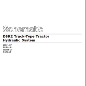EN CAT Track Type Tractor D6K2 Hydraulic System  Schematic Manual - PDF DOWNLOAD