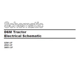 EN CAT Track Type Tractor D6M Electrical System Schematic Manual  - PDF DOWNLOAD