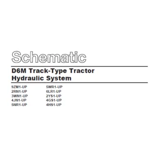 EN CAT Track Type Tractor D6M Hydraulic System Schematic Manual - PDF DOWNLOAD