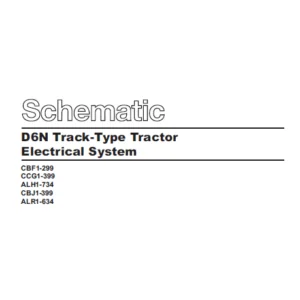 EN CAT Track Type Tractor D6N Electrical System Schematic Manual - PDF DOWNLOAD