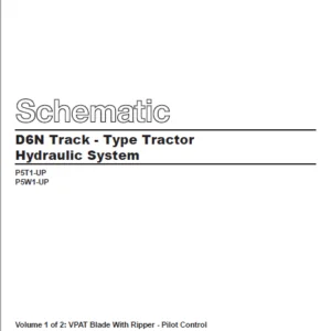 EN CAT Track Type Tractor D6N Hydraulic System  Schematic Manual - PDF DOWNLOAD
