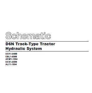 EN CAT Track Type Tractor D6N Hydraulic System  Schematic Manual - PDF DOWNLOAD