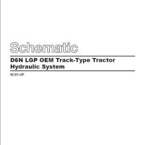 EN CAT Track Type Tractor D6N LGP OEM Hydraulic System Schematic  Manual - PDF DOWNLOAD