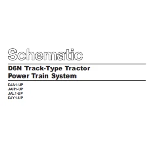 EN CAT Track Type Tractor D6N Power Train System Schematic Manual - PDF  DOWNLOAD