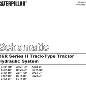 EN CAT Track Type Tractor D6R Series II Hydraulic System  Schematic  Manual - PDF DOWNLOAD
