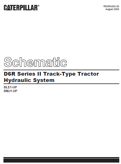 EN CAT Track Type Tractor D6R Series II Hydraulic System Schematic ...