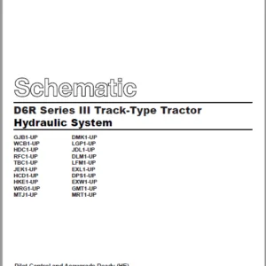 EN CAT Track Type Tractor D6R Series III Hydraulic  Schematic Manual - PDF DOWNLOAD